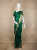 Dark Green Butta Woven Pure Kanchipuram Silk Saree