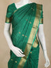 Dark Green Butta Woven Pure Kanchipuram Silk Saree