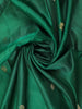 Dark Green Butta Woven Pure Kanchipuram Silk Saree