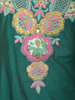 Dark Green Floral Embroidered Silk Cotton Salwar Suit with Dupatta