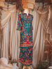 Dark Green Floral Printed Cotton Palazzo Suit