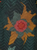 Dark Green Floral Printed Design Silk Salwar Suit