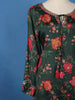 Dark Green Floral Printed Georgette Salwar Suit