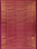 Dark Green Floral Woven Design Pure Kanchipuram Silk Saree with Contrast Floral Border