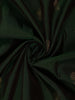 Dark Green Leaf Motif Woven Pure kanchipuram Silk Saree