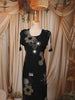 Dark Green Oversized Floral Mirror and Thread Embroidered Design Cotton Palazzo Suit