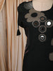 Dark Green Oversized Floral Mirror and Thread Embroidered Design Cotton Palazzo Suit