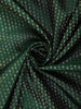Dark Green Stripes Woven Design Pure Kanchipuram Silk Saree with Gold Zari Woven Border