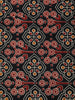 Dark Grey Solid Design Cotton Casual Wear Saree with Kalamkari Blouse