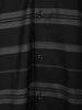 Dark Grey Striped Woven Design Pure Cotton Formal Wear Full Sleeve Men Shirt