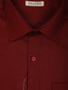 Dark Maroon Plain Design Full Sleeve Cotton Shirt