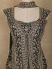 Dark Navy Blue Floral Design Chiffon Palazzo Suit