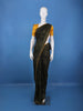 Dark Olive Green Butterfly Print Chiffon Saree