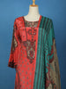Dark Peach Crepe Anarkali Palazzo Salwar Suit