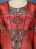 Dark Peach Crepe Anarkali Palazzo Salwar Suit