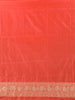 Dark Peach Floral Zari Woven Design Pure Banarasi Silk Saree with Zari Border