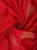 Dark Pink Butta Woven Design Kanchipuram Silk Saree with Zari Border
