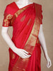 Dark Pink Butta Woven Design Kanchipuram Silk Saree with Zari Border