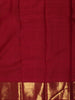 Dark Pink Butta Zari Woven Silk Saree with Rich Gold Border