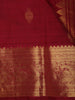 Dark Pink Butta Zari Woven Silk Saree with Rich Gold Border
