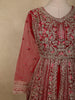 Dark Pink Floral Beads and Zari Embroidered Design Net Mastani Lehenga with Dupatta