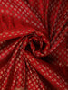 Dark Pink Floral Butta Zari Woven Design Banarasi Silk Fancy Saree with Waist Belt