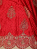 Dark Pink Floral Butta and Stone Embellished Design Satin Designer Saree with Stone Work Border