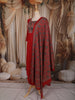 Dark Pink Kalamkari Printed Design Cotton Straight Cut Salwar Suit with Dupatta
