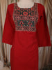 Dark Pink Kalamkari Printed Design Cotton Straight Cut Salwar Suit with Dupatta