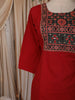 Dark Pink Kalamkari Printed Design Cotton Straight Cut Salwar Suit with Dupatta