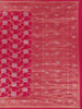 Dark Pink Floral Woven Design Pure Banarasi Silk Saree