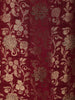 Dark Pink Floral Zari Embroidered Design Banarasi Silk Straight Cut Salwar Suit with Dupatta