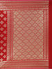Dark Pink Floral Zari Woven Design Banarasi Silk Saree with Zari Border