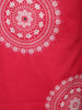 Dark Pink Geometric Printed Design Cotton Salwar Suit with Dupatta