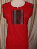 Dark Pink Geometric Printed Design Cotton Straight Cut Salwar Suit with Dupatta