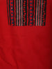 Dark Pink Geometric Printed Design Cotton Straight Cut Salwar Suit with Dupatta