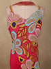 Dark Pink Heavy Floral Beads Embroidered Design Chiffon Palazzo Suit