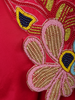 Dark Pink Heavy Floral Beads Embroidered Design Chiffon Palazzo Suit