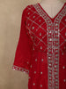Dark Pink Heavy Sequins Embroidered Design Organza Mastani Lehenga with Dupatta