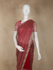 Dark Pink Heavy Sequins and Beads Embroidered Design Net Designer Saree