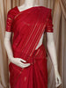 Dark Pink Paisley Butta Zari Woven Design Pure Kanchipuram Silk Saree with Zari Border