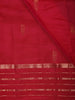 Dark Pink Paisley Butta Zari Woven Design Pure Kanchipuram Silk Saree with Zari Border