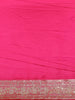 Dark Pink Satin Saree with Designer Border