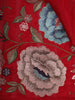Dark Pink Solid Woven Design Pure Tussar Saree with Floral Border