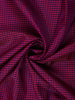 Dark Pink and Violet Checks Woven Pure Kanchipuram Silk Saree