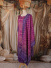 Dark Purple Bandhani Inspired Printed Design Cotton Straight Cut Salwar Suit with Dupatta