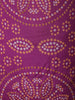 Dark Purple Bandhani Inspired Printed Design Cotton Straight Cut Salwar Suit with Dupatta