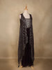Dark Purple Embroidered Design Georgette Lehenga