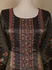 Dark Purple Embroidered Design Tissue Silk Salwar Suit