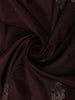 Dark Purple Floral Butta Woven Design Soft Silk Fancy Saree with Self Border